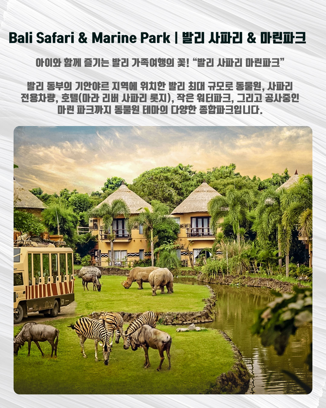 Bali Safari & Marine Park｜발리 사파리 & 마린파크